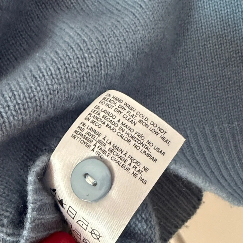 NWT Reformation Clara Cashmere Cardigan in XS - Bayou blue - Picture 6 of 7